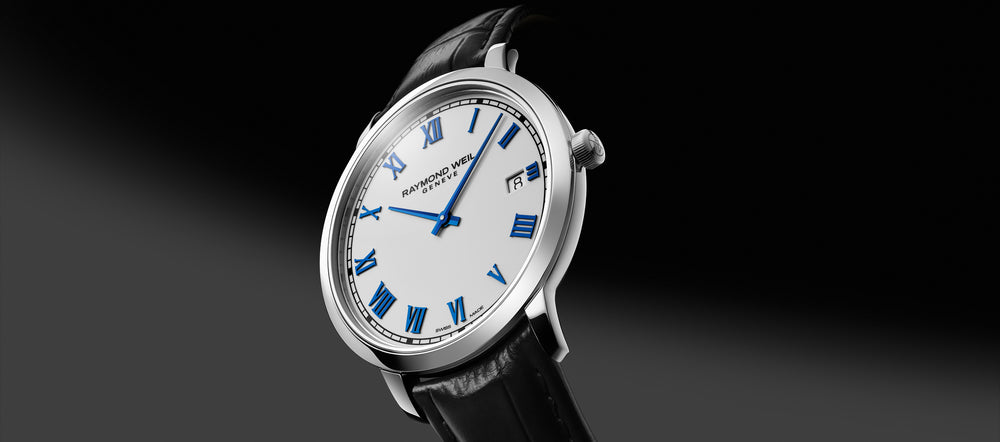 Toccata Men's Classic White Dial Leather Quartz Watch