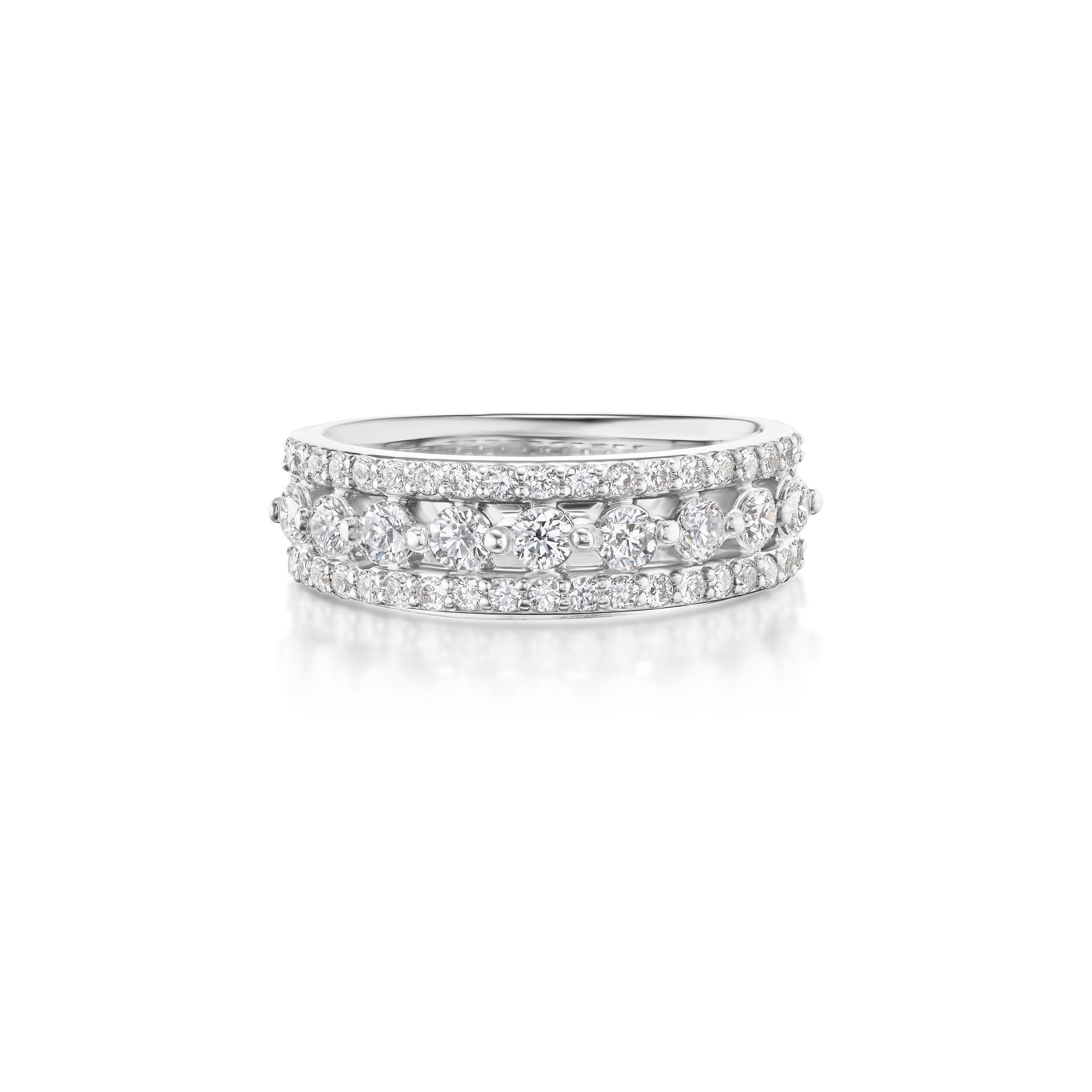 Barmakian Wide Diamond Fashion Band