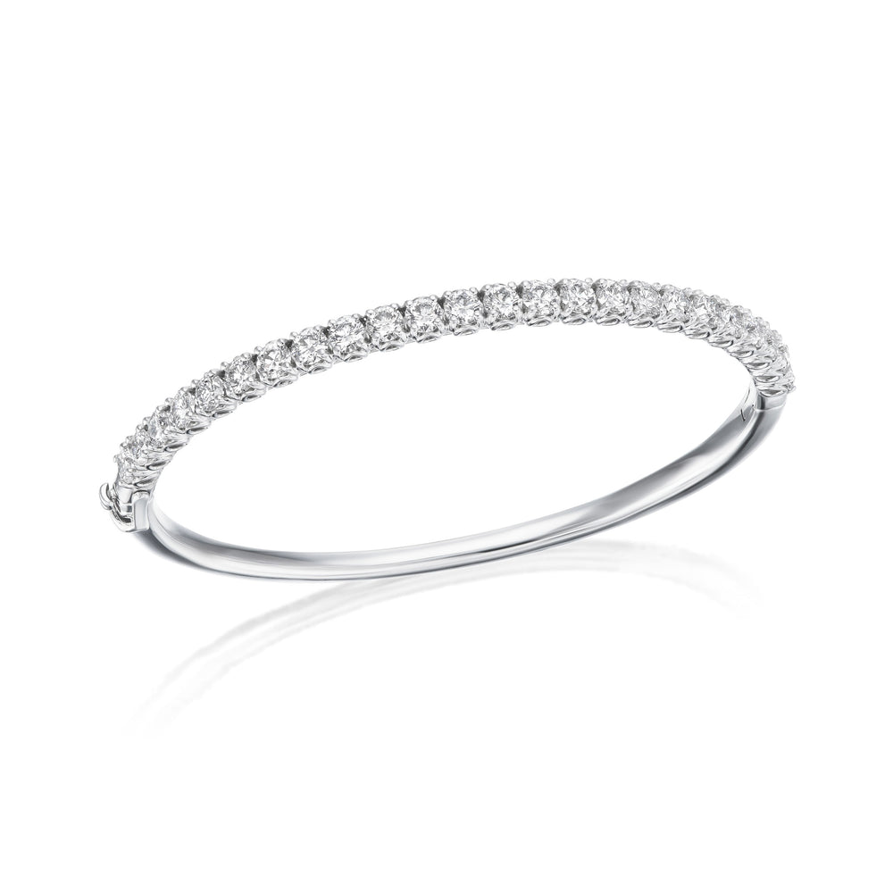Barmakian Prong Set Diamond Bangle