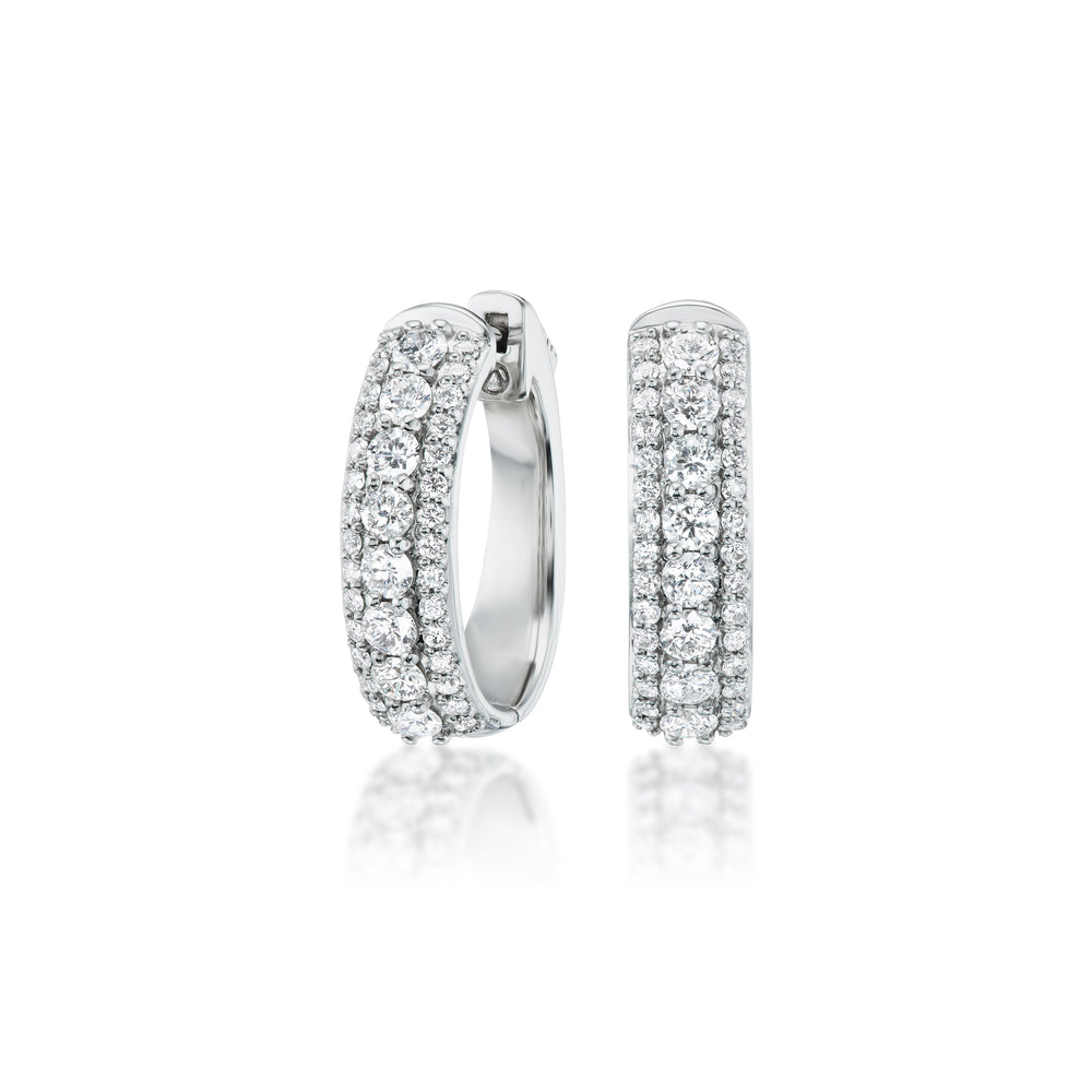 Diamond Hoop Earrings