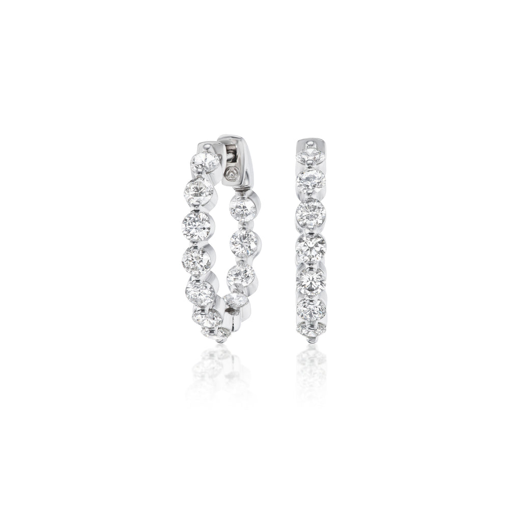 Inside-Out Diamond Hoop Earrings