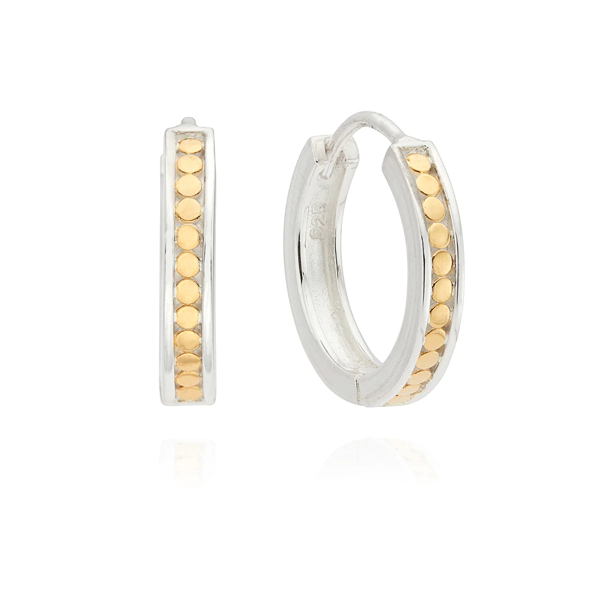 Barmakian Anna Beck Classic Small Hinge Reversible Hoop Earrings