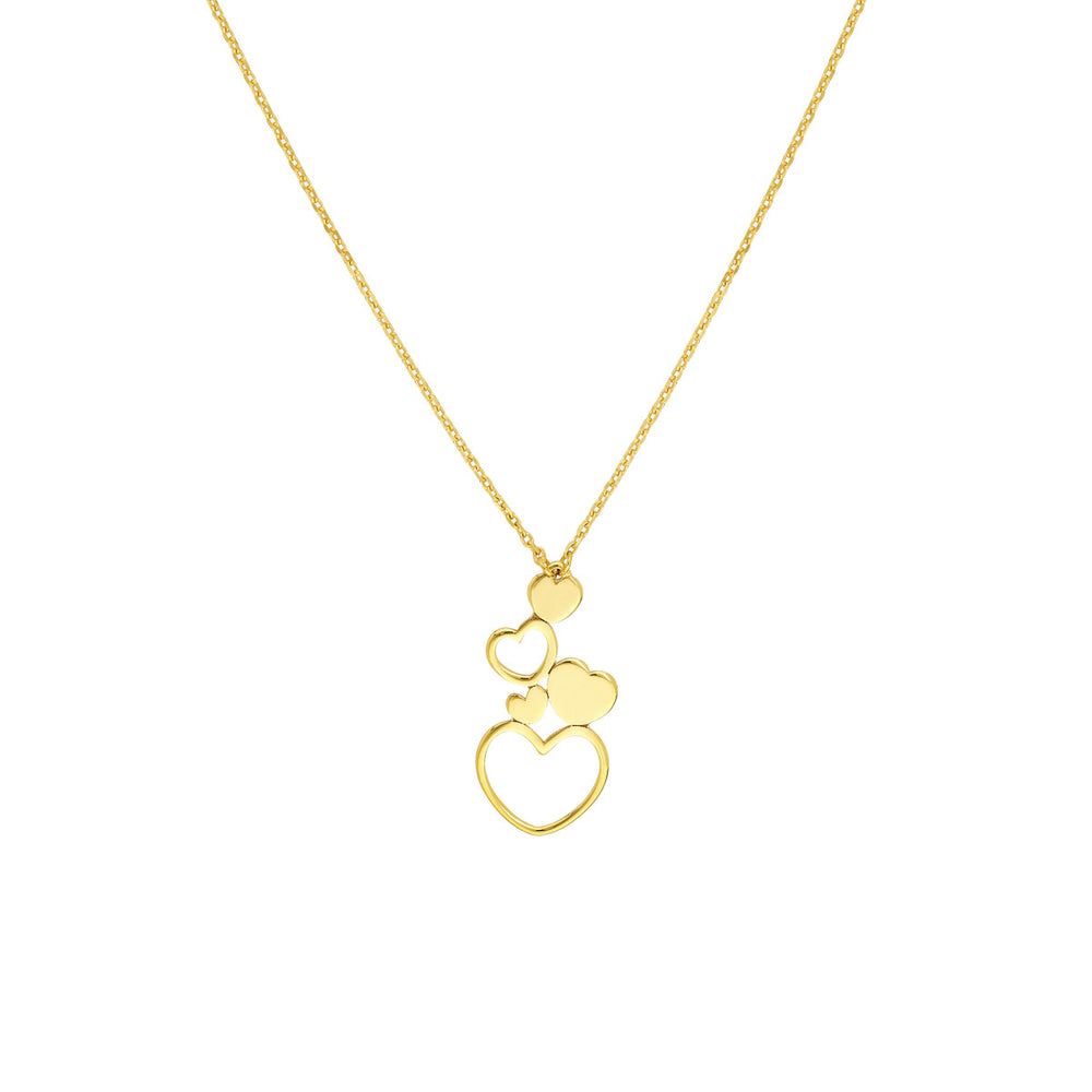 Stacked Hearts Pendant