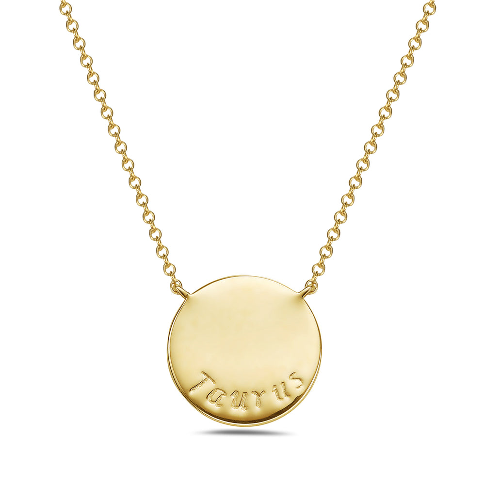 Diamond Taurus Medallion Necklace