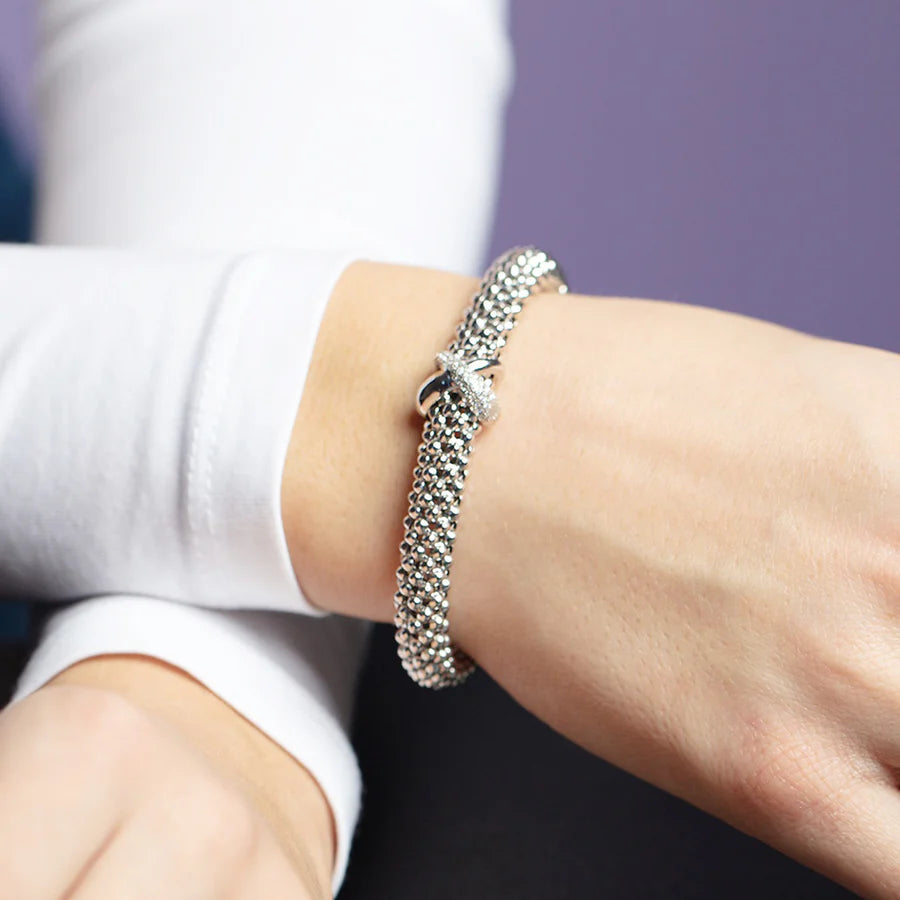 Phillip Gavriel Silver Diamond Prosecco X Cuff