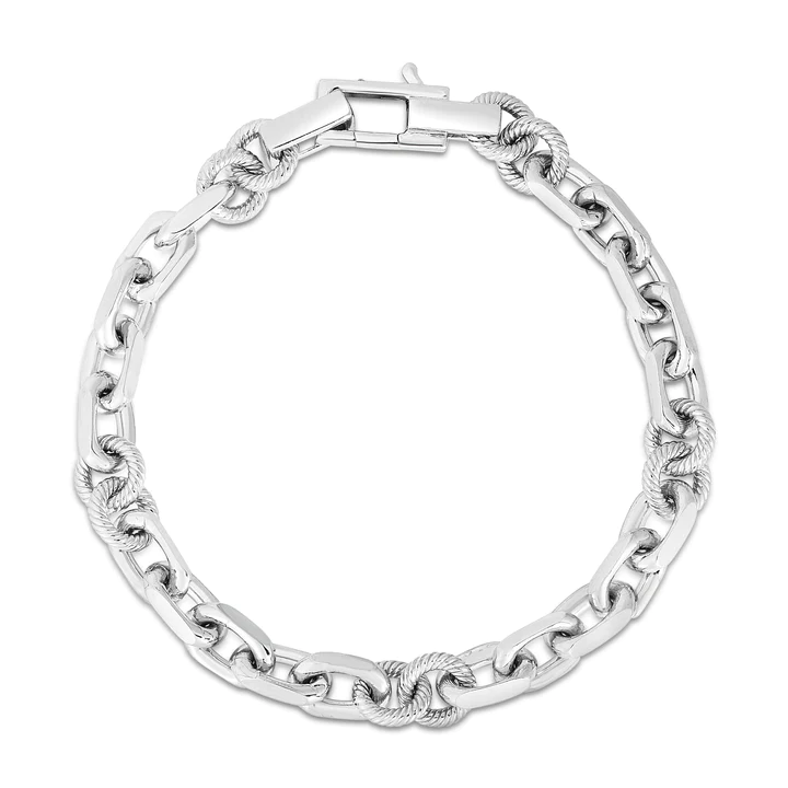 Phillip Gavriel Men's Silver Marco Cable Bracelet