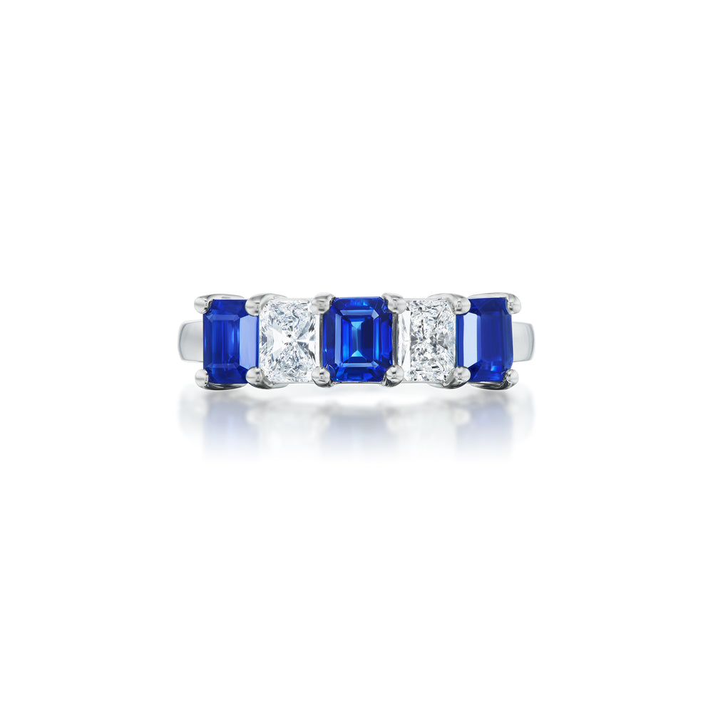 Barmakian Sapphire and Diamond Band