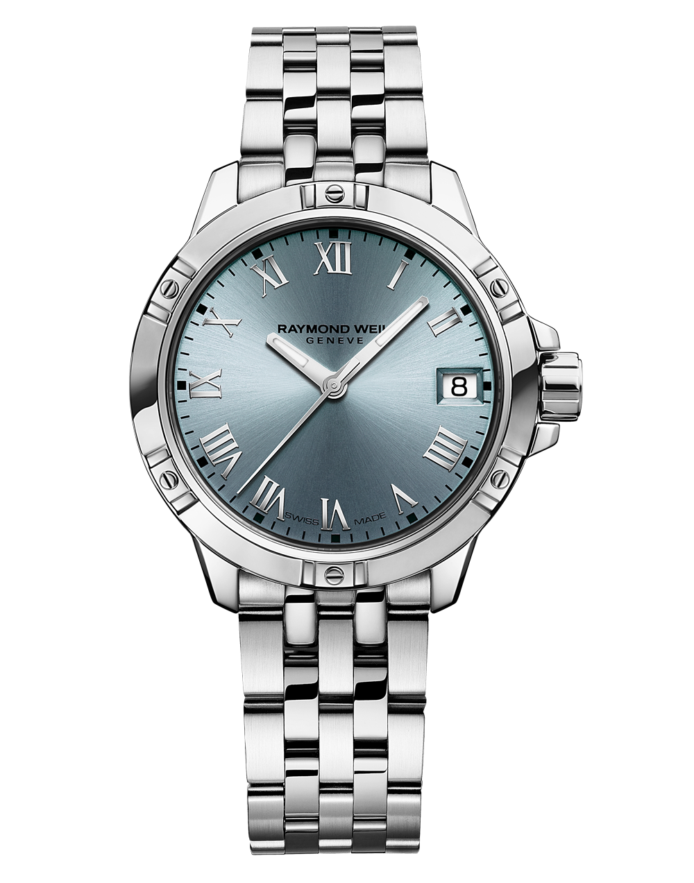 Tango Classic Ladies Quartz Blue Dial Steel Date Watch