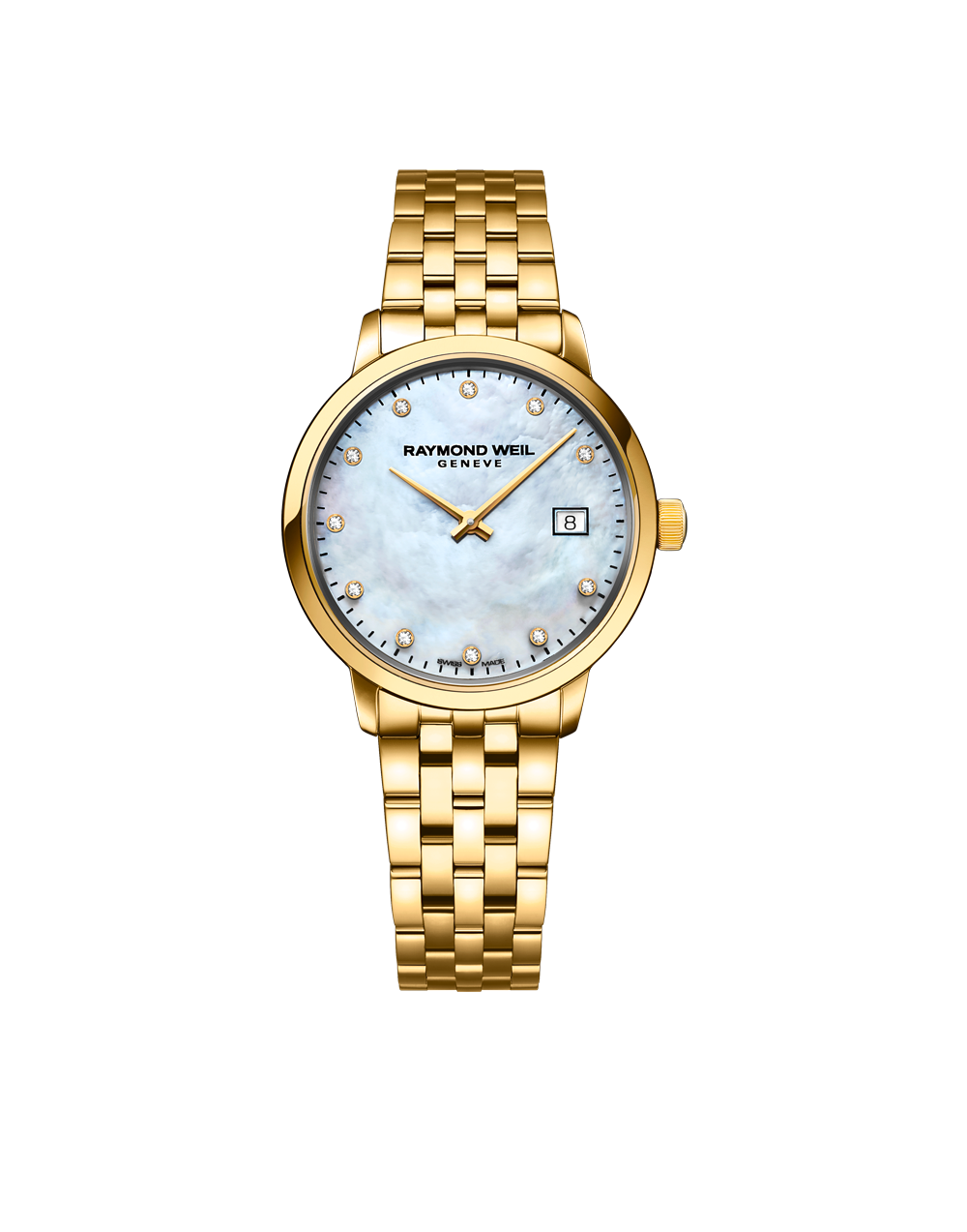 Barmakian Raymond Weil Toccata Classic Ladies Gold Diamond Steel Watch