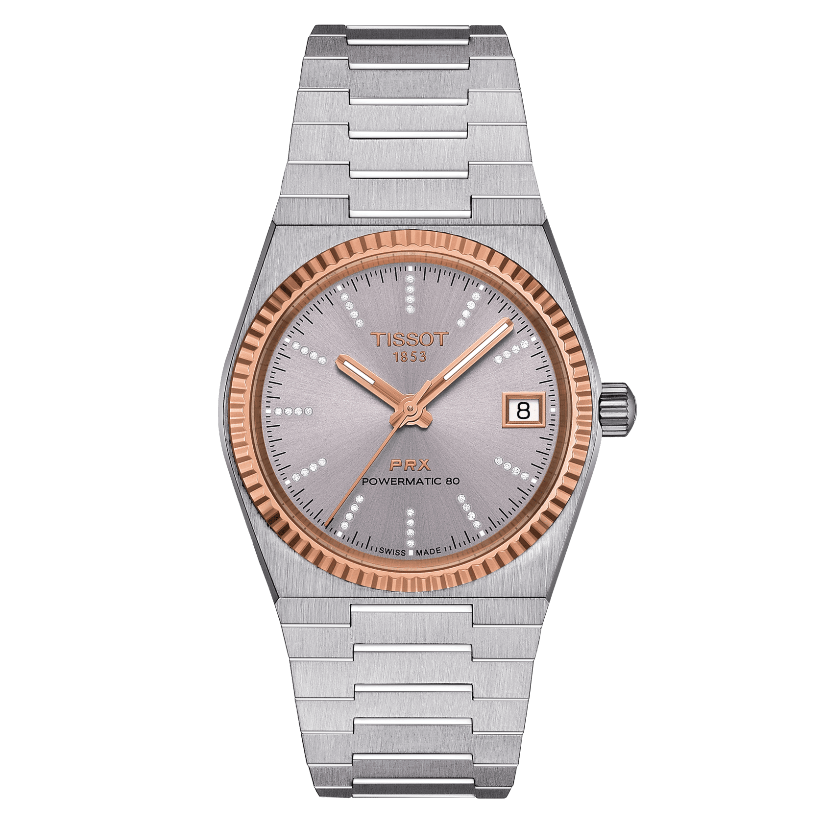 Barmakian Tissot PRX 35Mm Powermatic 80 Steel 18K Gold Bezel