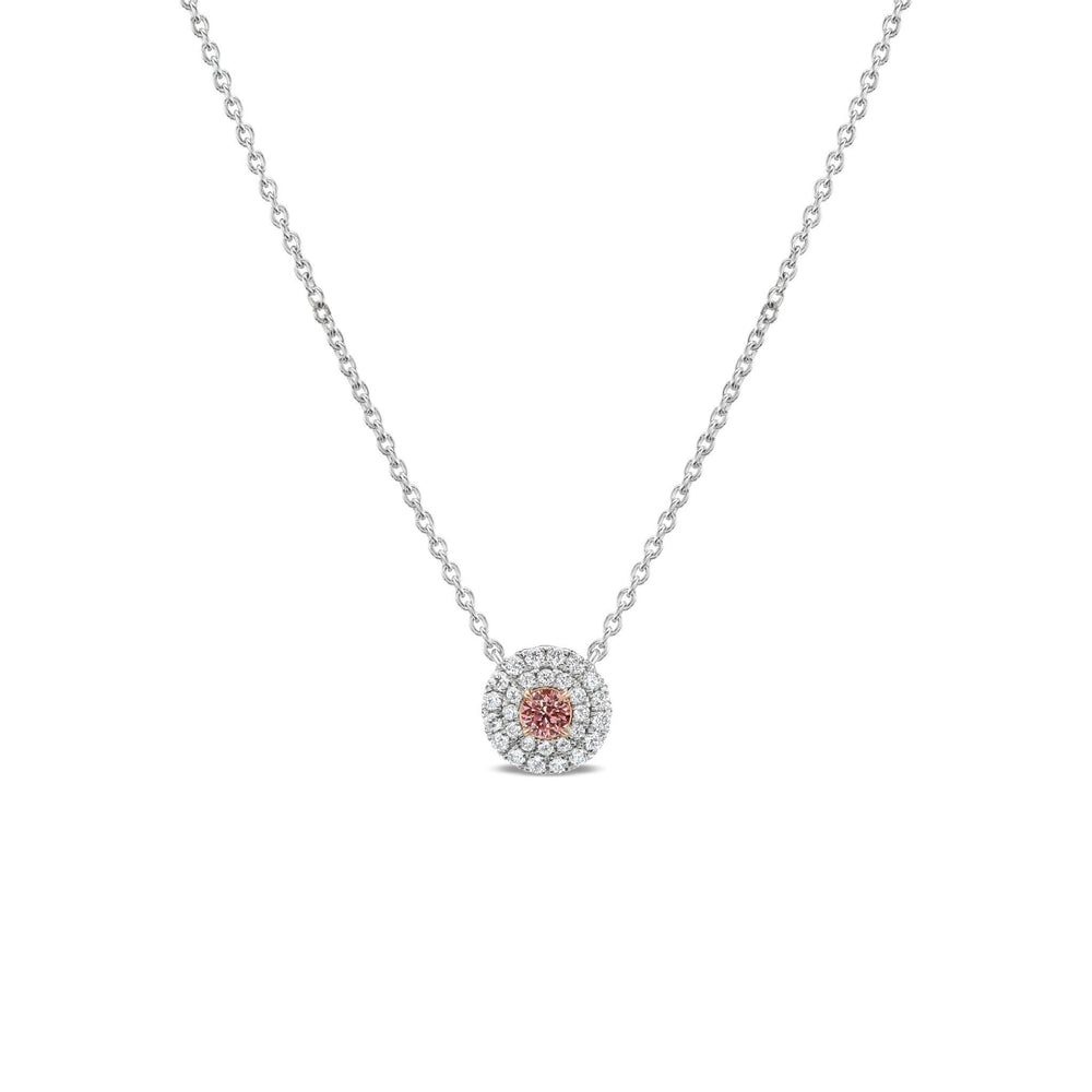 Argyle Pink Diamond Halo Pendant