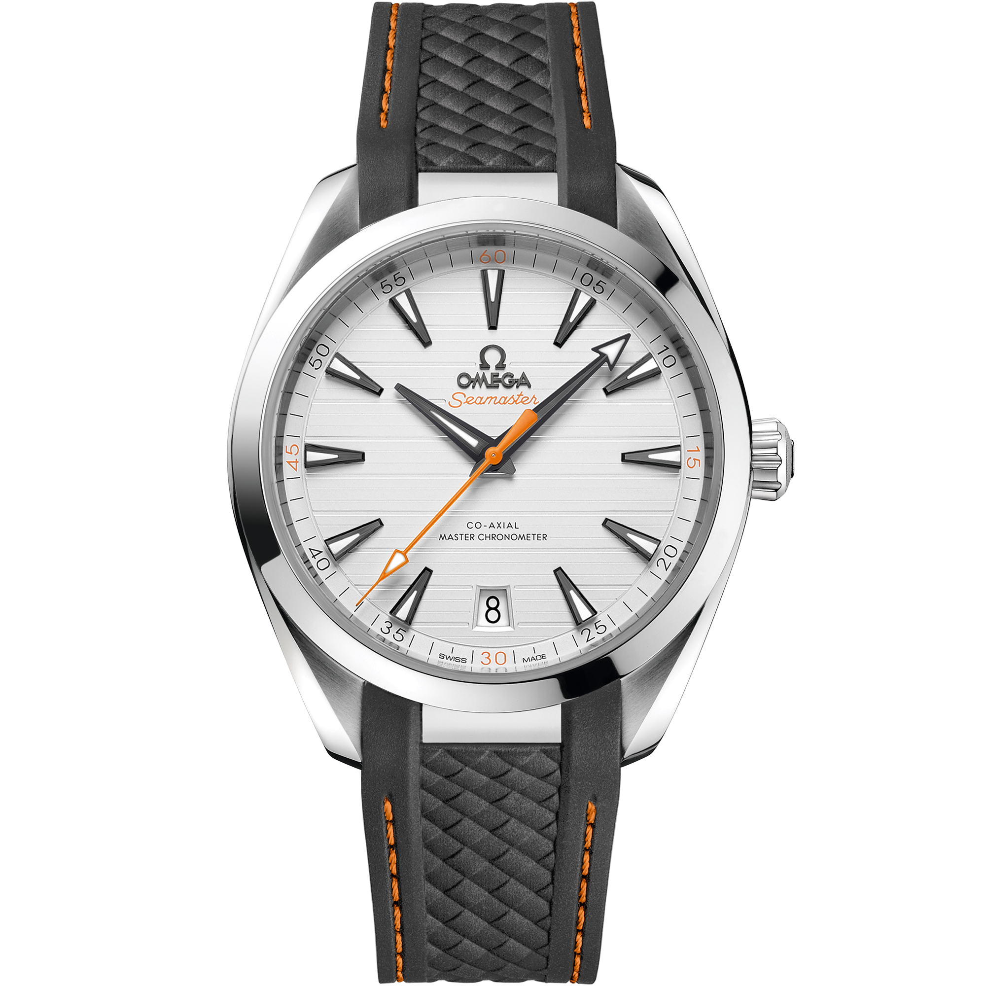 Barmakian Omega Seamaster Aqua Terra 150M 41mm steel on rubber strap