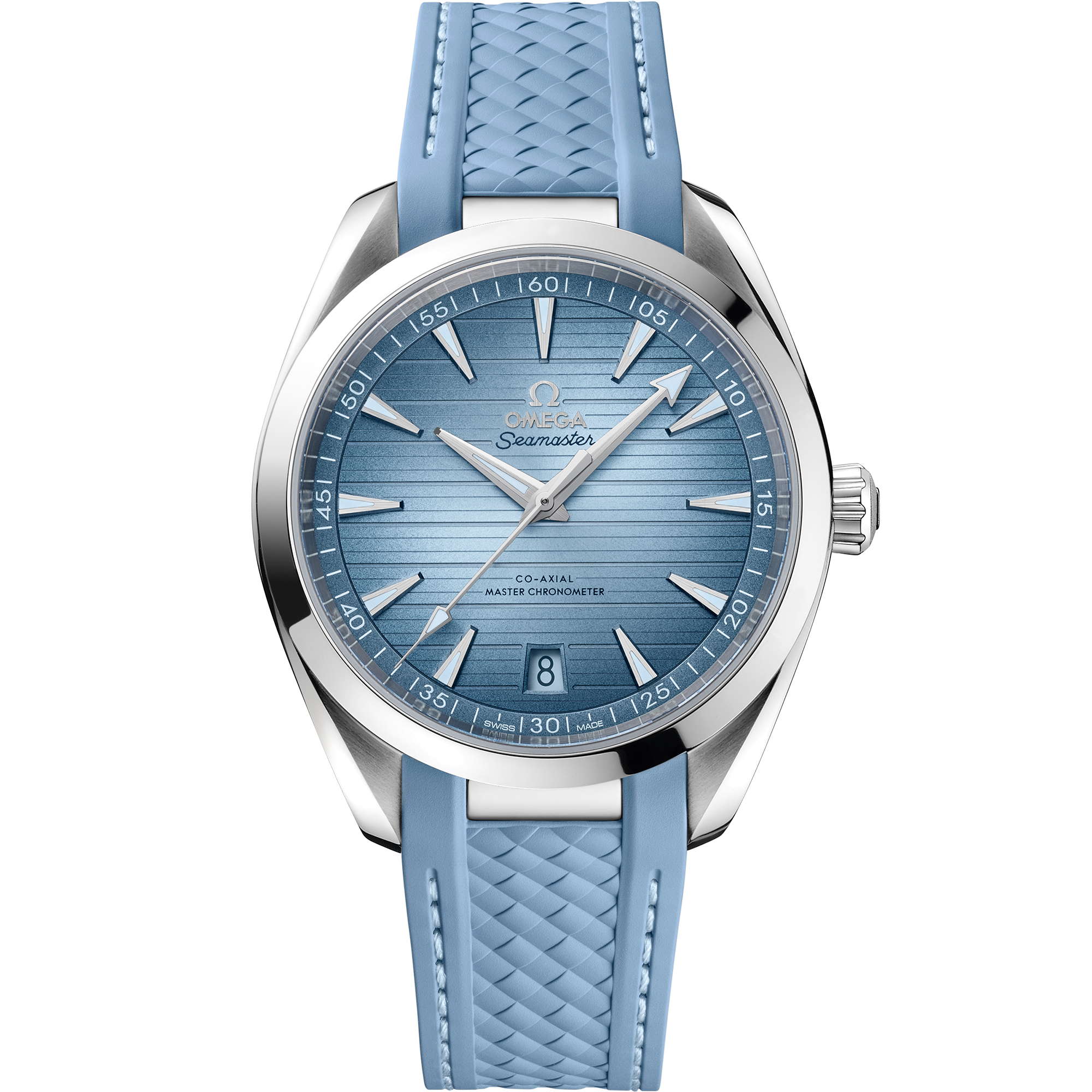 Barmakian Omega Seamaster Aqua Terra 150M 41mm steel on rubber strap