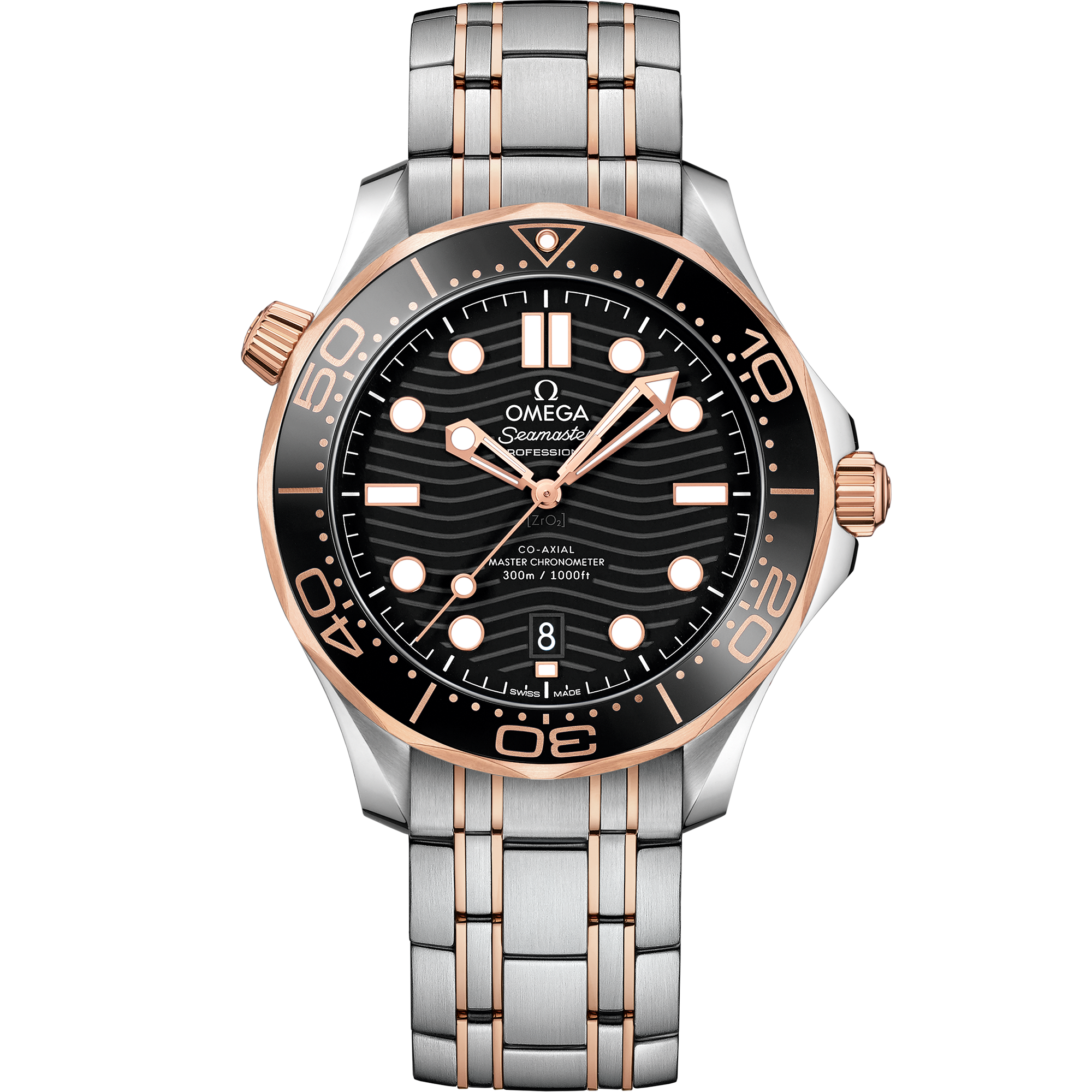 Barmakian | Omega Seamaster Diver 300M 42mm steel - Sedna™ gold on Barmakian | Omega Seamaster Diver 300M 42mm steel - Sedna™ gold on