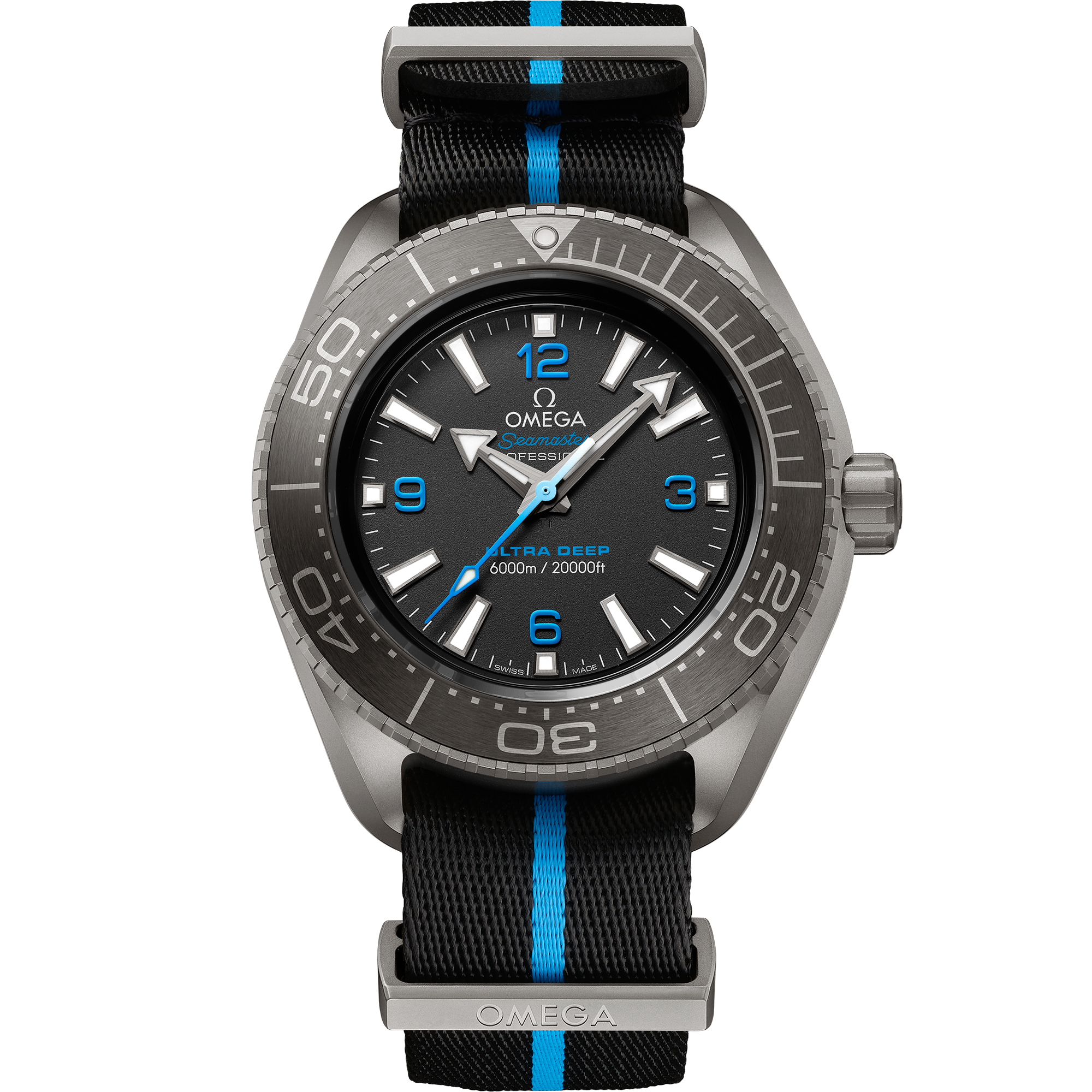 Barmakian Omega Seamaster Planet Ocean 6000M titanium on