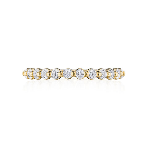 Tacori Yellow Gold Sculpted Crescent Diamond Wedding Band