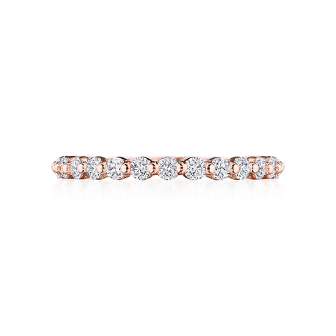 Tacori Rose Gold Sculpted Crescent Diamond Wedding Band