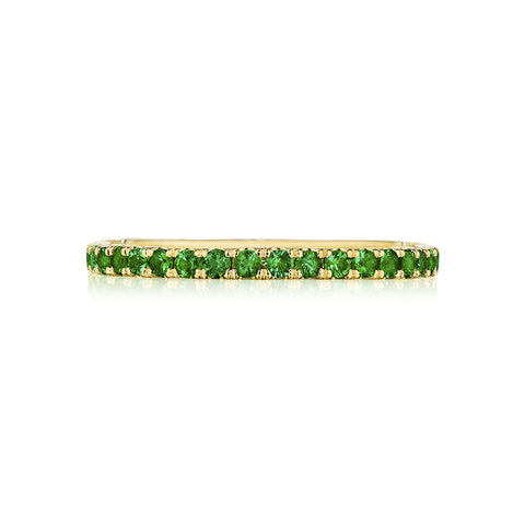Tacori Sculpted Crescent Emerald Band