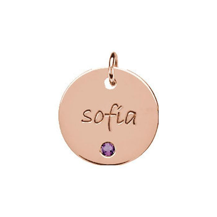 Personalized Birthstone Pendant