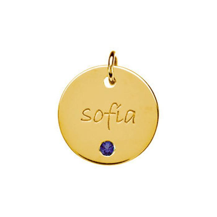 Personalized Birthstone Pendant