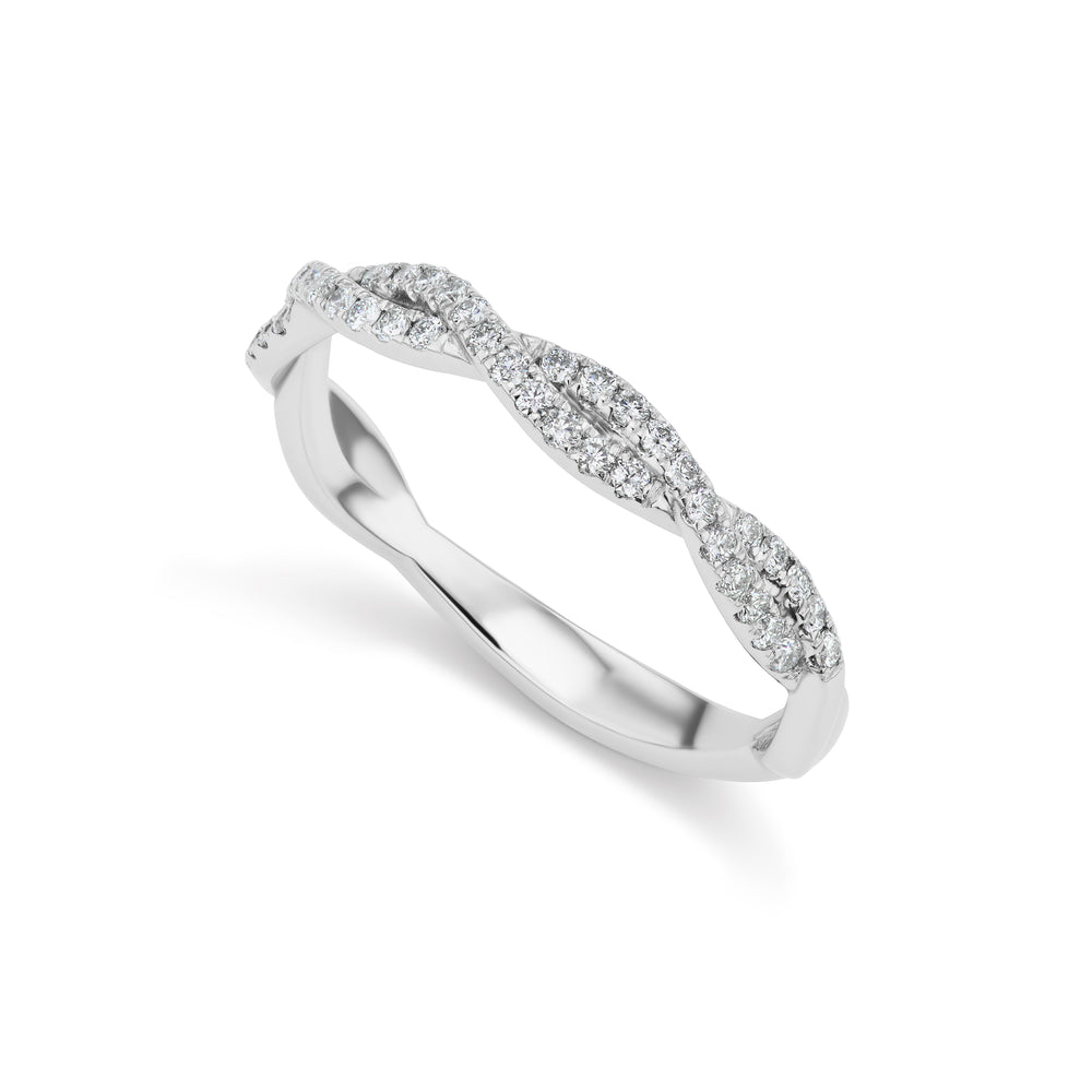 Barmakian Diamond Braided Band
