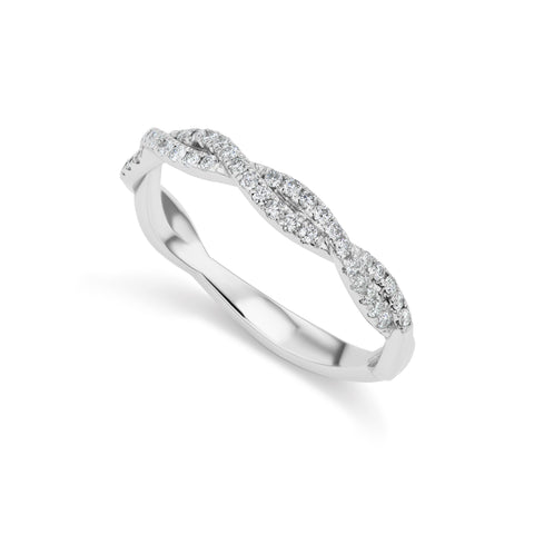 Barmakian Diamond Braided Band