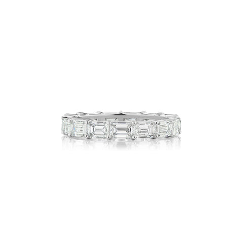 Barmakian Emerald Cut Diamond Eternity Band