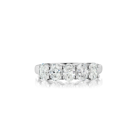 Barmakian Oval Cut Diamond Band