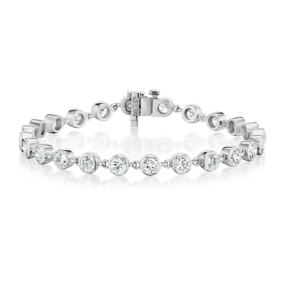 Barmakian Bezel Set Diamond Bracelet