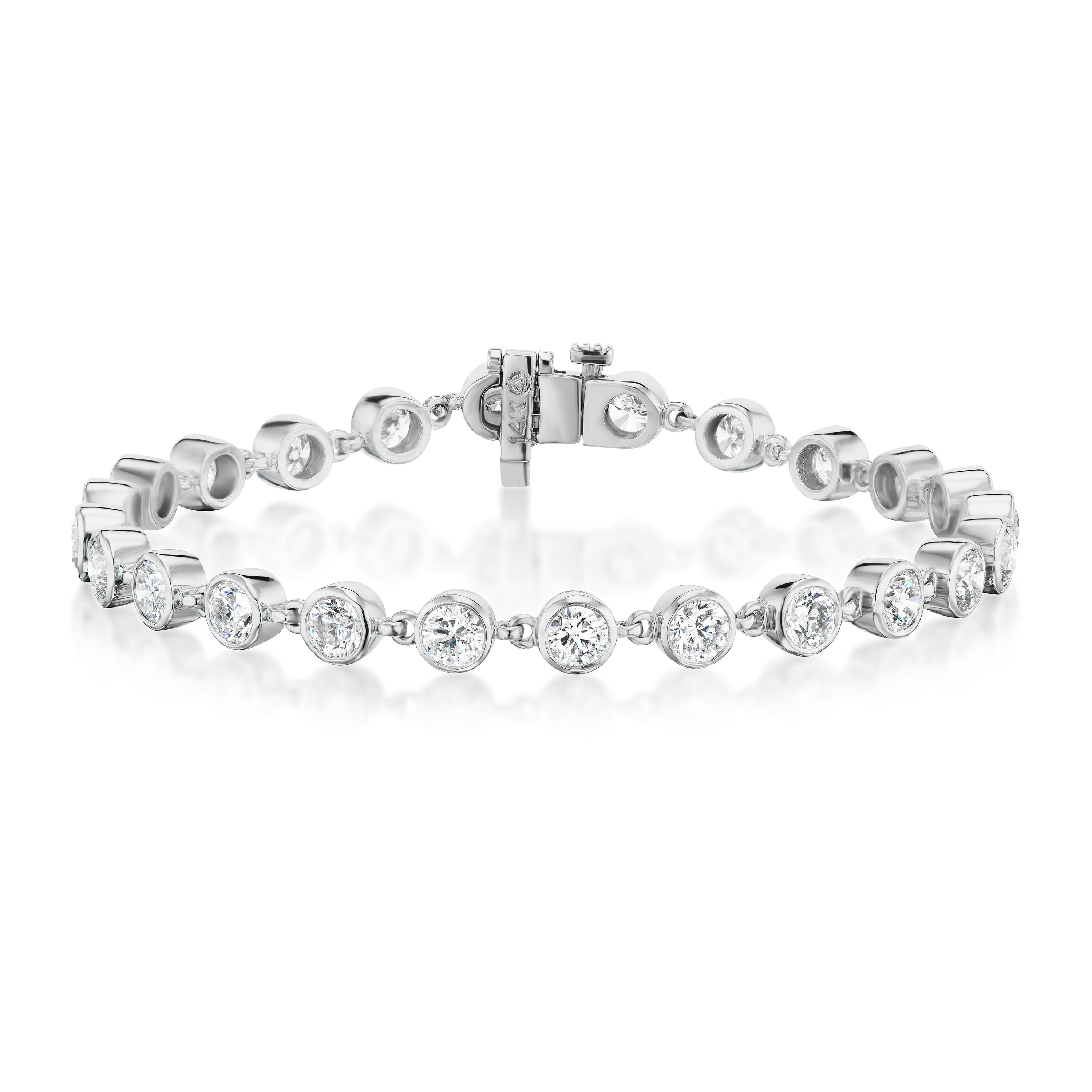 Barmakian Bezel Set Diamond Bracelet