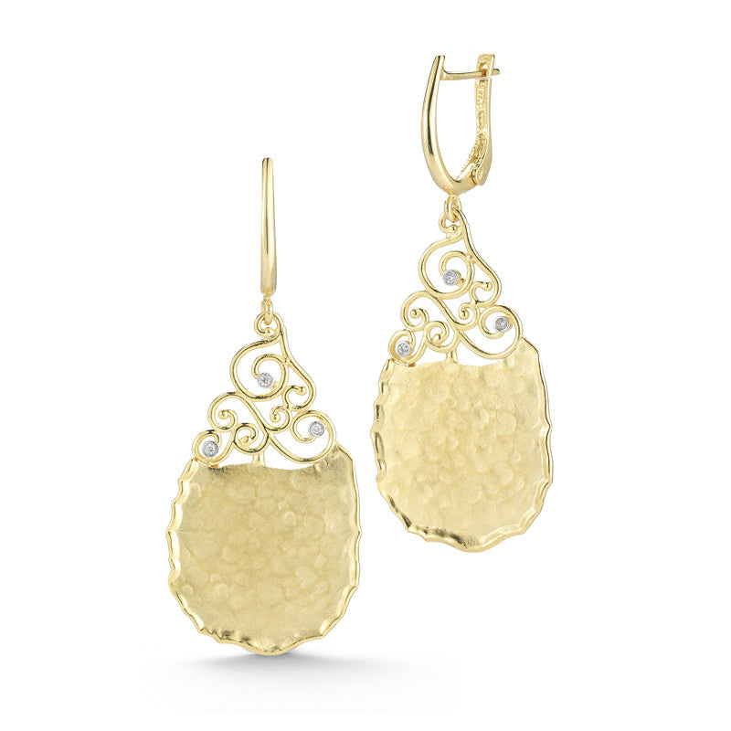 I. Reiss Diamond Filigree Earrings