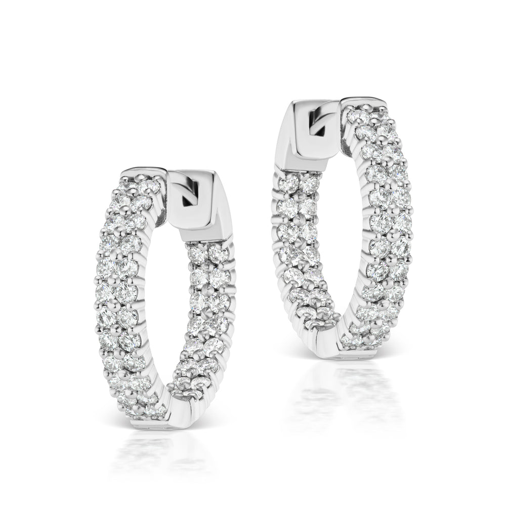 Diamond Hoop Earrings