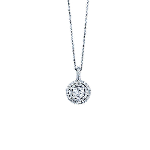 Diamond Halo Pendant