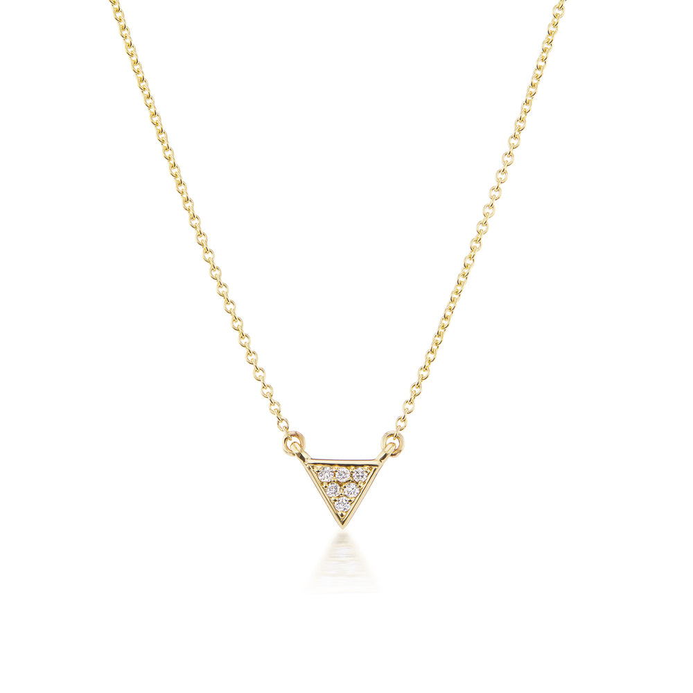 Dainty Barmakian Triangle Diamond Pendant