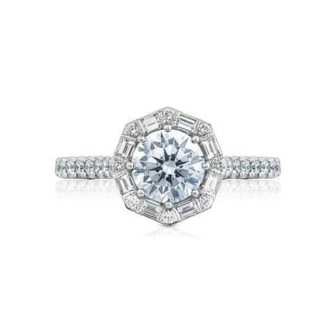 Tacori Petite Crescent Diamond Engagement Ring