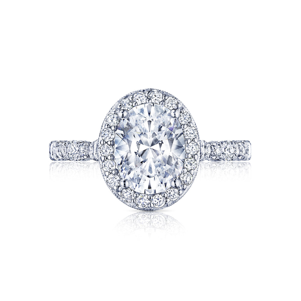 TACORI Petite Crescent Oval Diamond Engagement Ring
