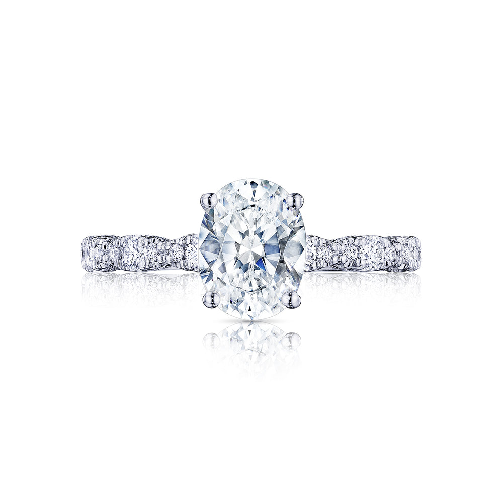 TACORI Oval Petite Crescent Diamond Engagement Ring