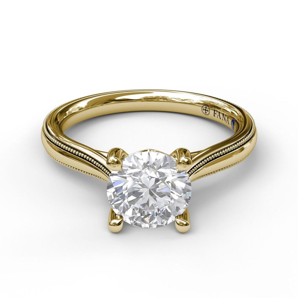 FANA Milgrain Diamond Engagement Ring