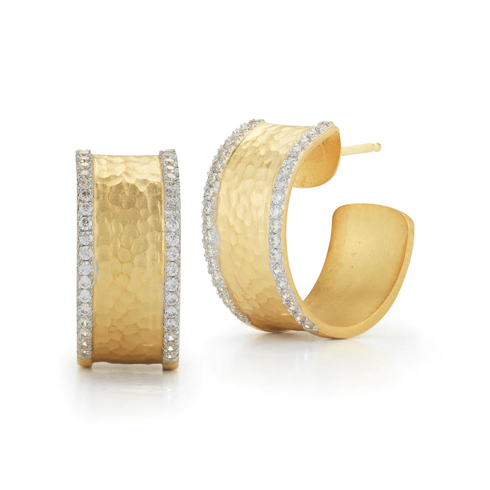 I. Reiss Diamond Hoop Earrings