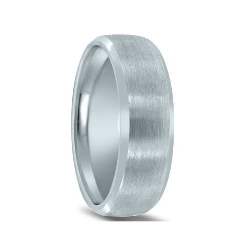 Novell Brushed Finish Wedding Band