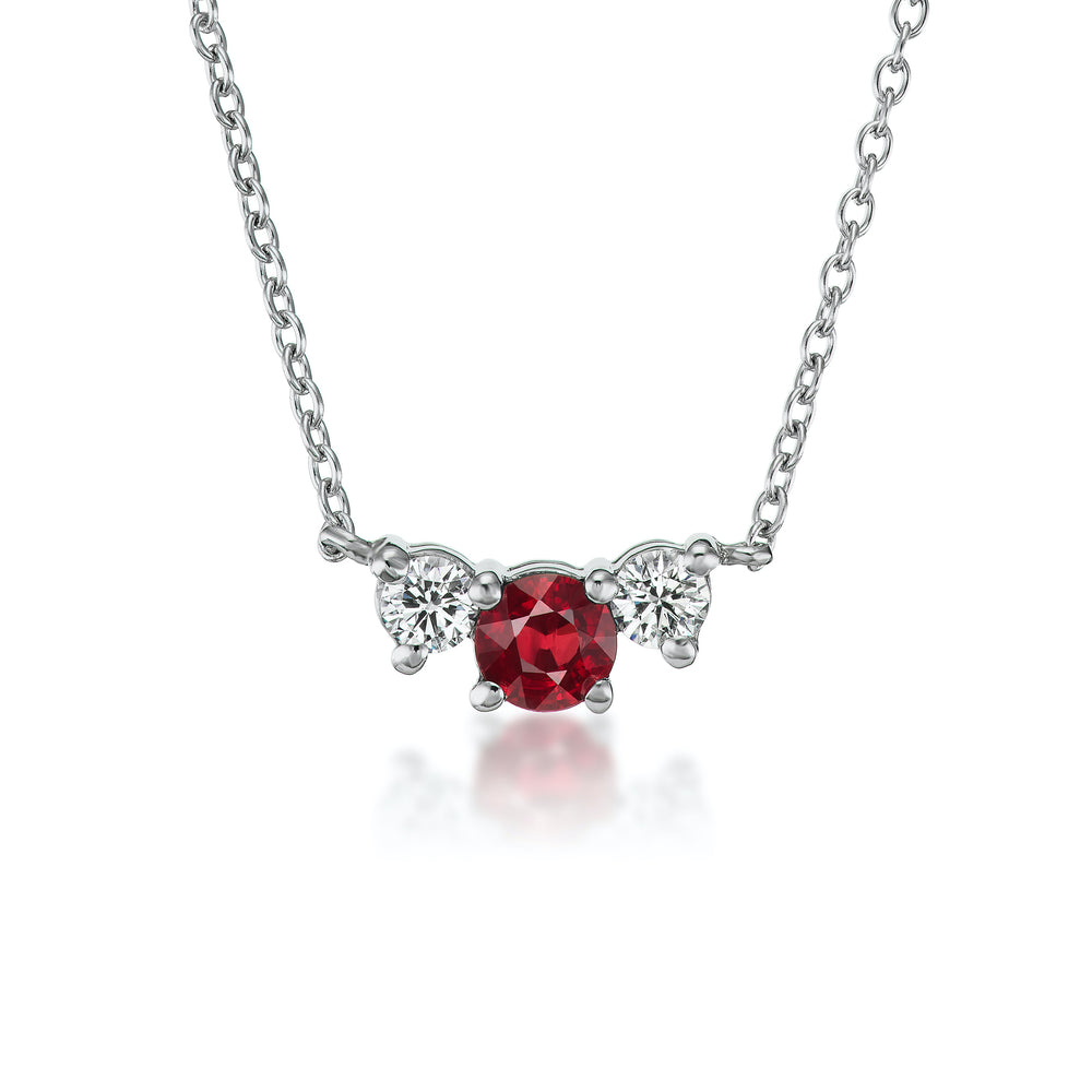 Ruby and Diamond Necklace