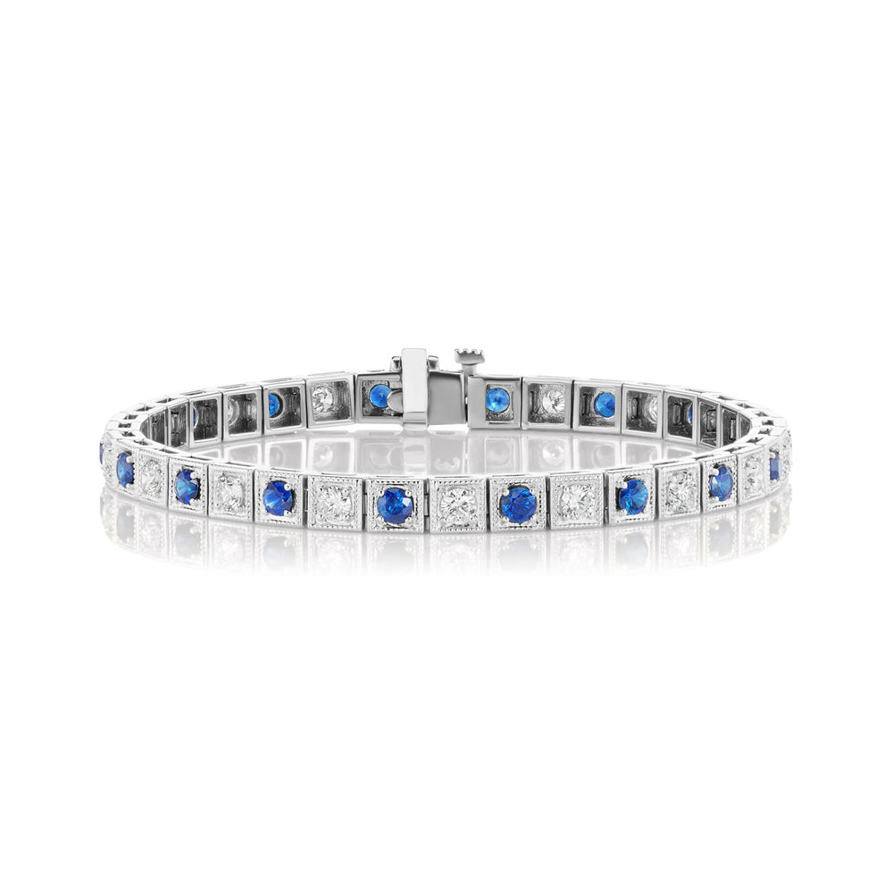 Sapphire and Diamond Bracelet