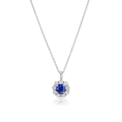 Sapphire and Diamond Pendant