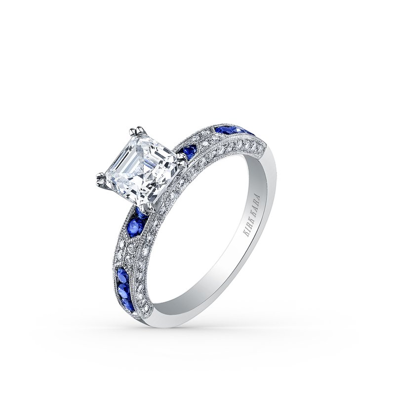 Kirk Kara Sapphire and Diamond Engagement Ring