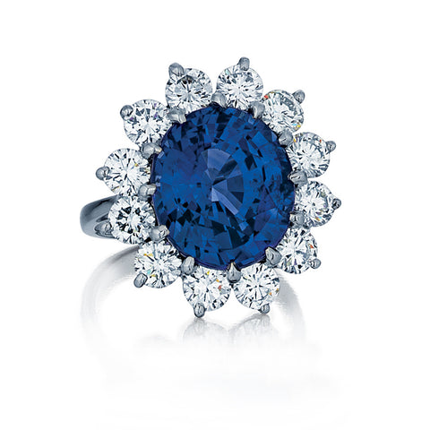 Sapphire and Diamond Ring