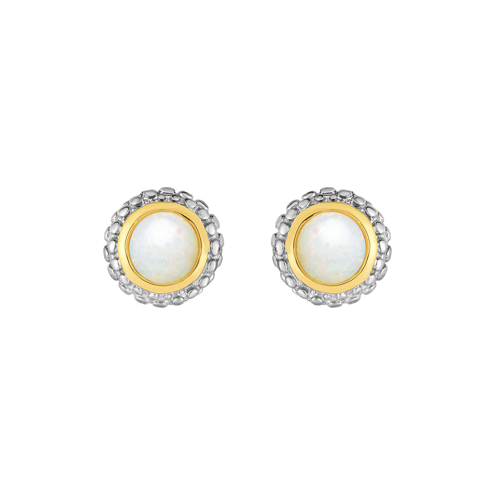 Phillip Gavriel Silver Opal Earrings