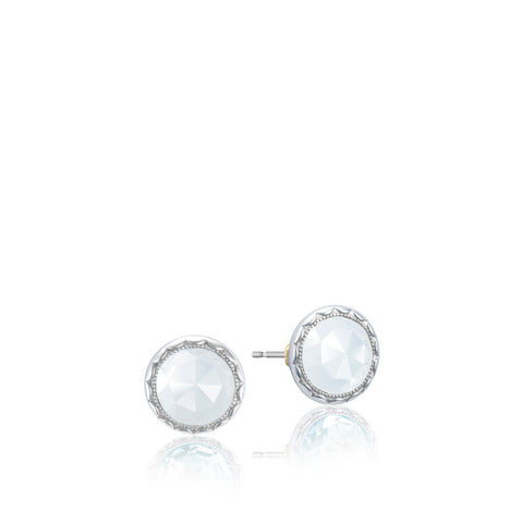 Tacori Bezel Studs featuring Chalcedony