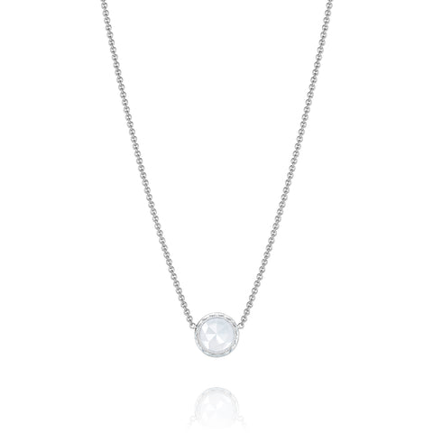 Tacori Floating Bezel Necklace featuring Chalcedony