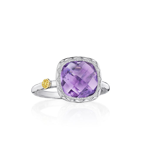 Tacori Cushion Gem Ring featuring Amethyst