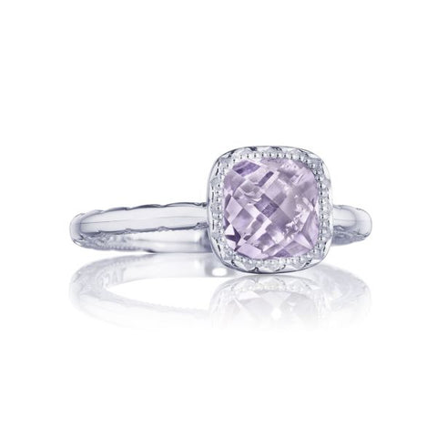 Tacori Petite Cushion Gem Ring featuring Rose Amethyst